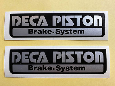 DECA PISTON ステッカー2枚セット